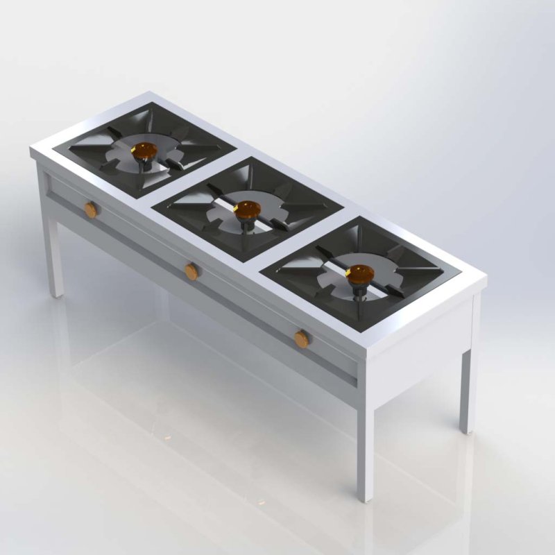 3 BURNER  HP GAS STOVE