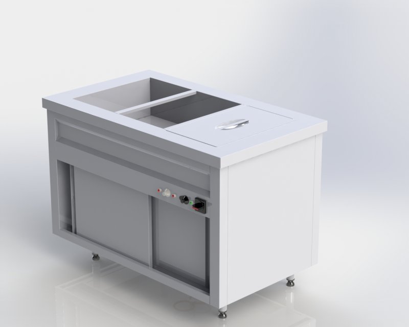 BAIN MARIE WITH  CUPBOARD 1207-3